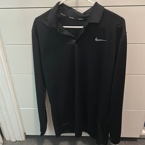 Nike Dry Fit Long sleeve Golf shirt - Black - Large